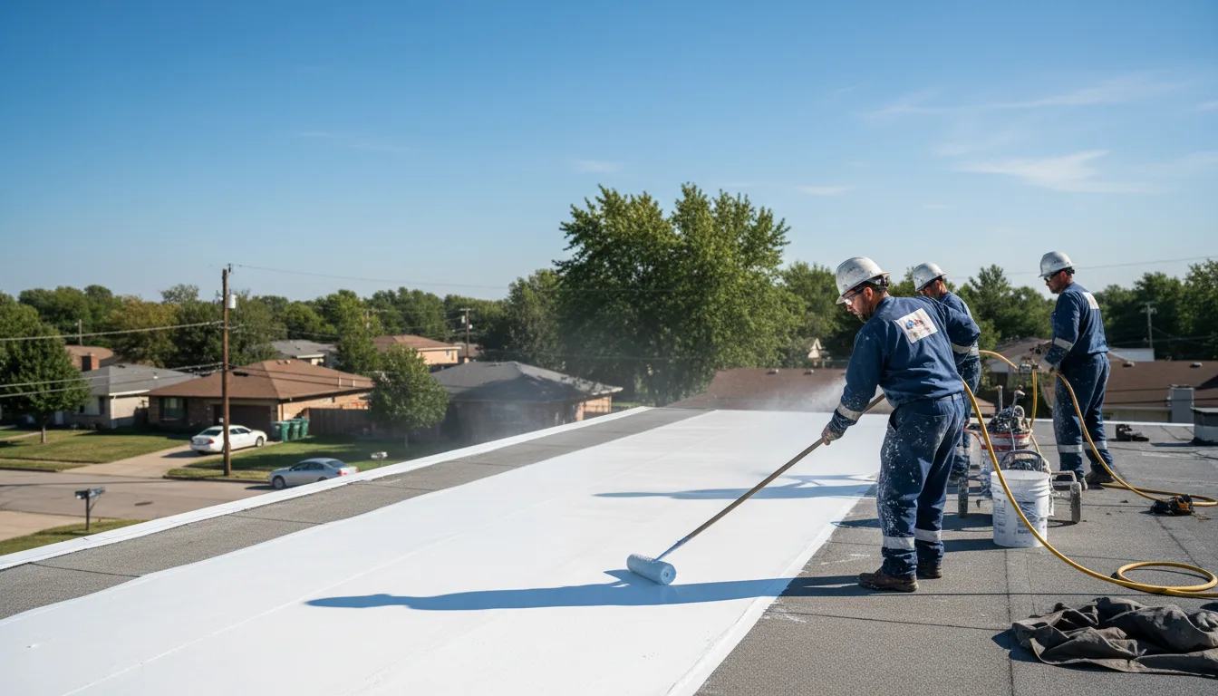 Commercial roof coating in Broadview, IL near me